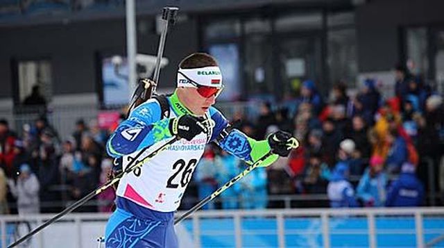 Ксюша и максим воробей из биатлона фото Biathlet Maxim Worobej landet auf Platz 4 in der Verfolgung bei der Universiade 
